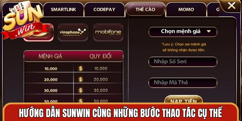 Hướng dẫn Sunwin cùng những bước thao tác cụ thể