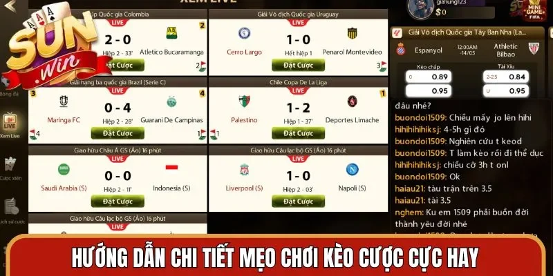 Hướng dẫn chi tiết mẹo chơi kèo cược cực hay