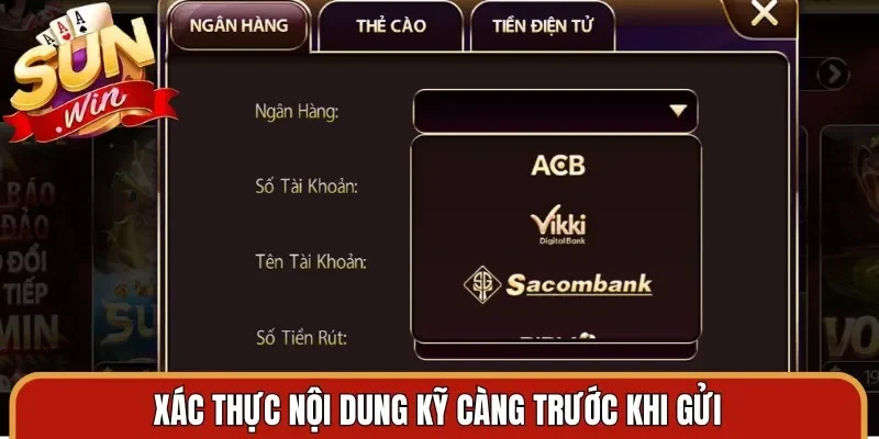 Xác thực nội dung kỹ càng trước khi gửi