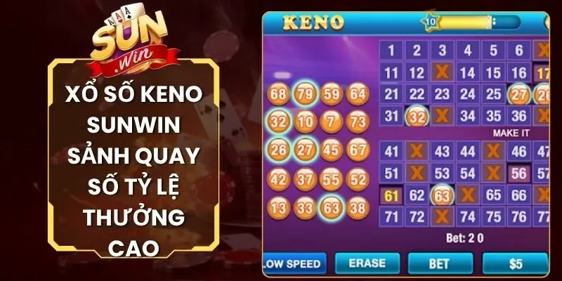 Xổ Số Keno Sunwin Sảnh Quay Số Với Tỷ Lệ Trả Thưởng Cao